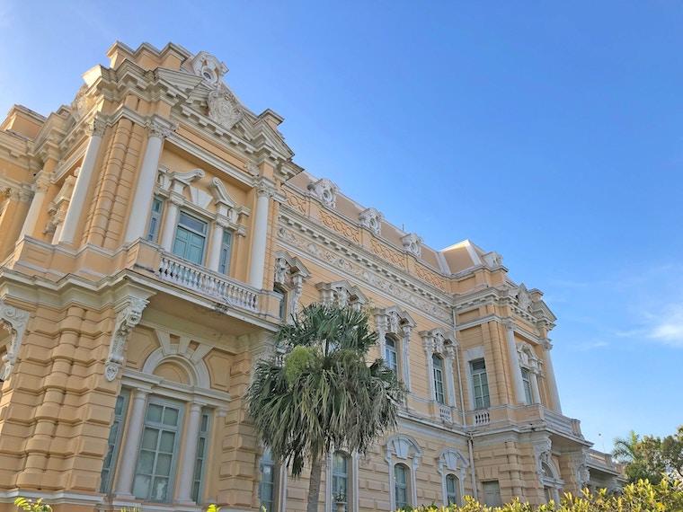 Beautiful colonial building in Merida 