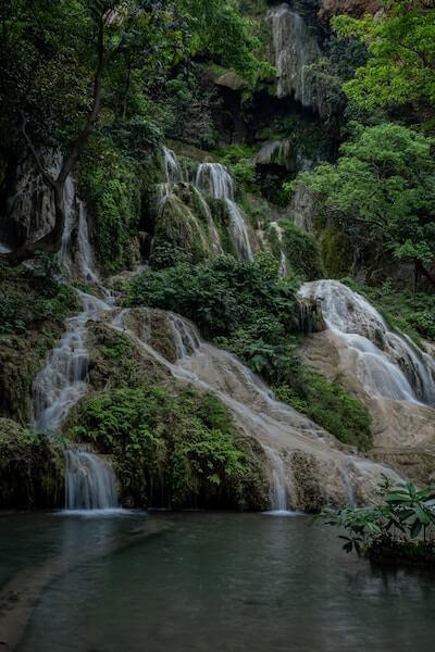 waterfall and jungle in thailand