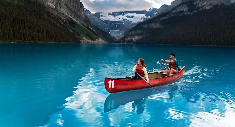 Kayaking in Banff 