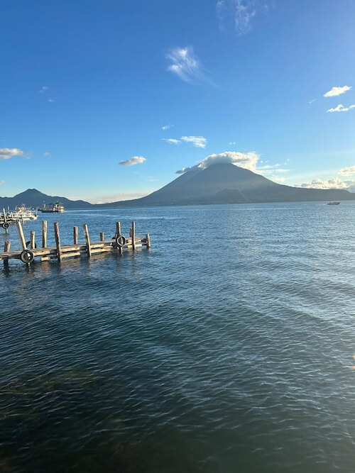 The beautiful view at Lake Atítlan 