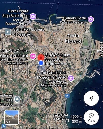 The location of Silicon Urban Ecosystem Coworking in Corfu on the map 