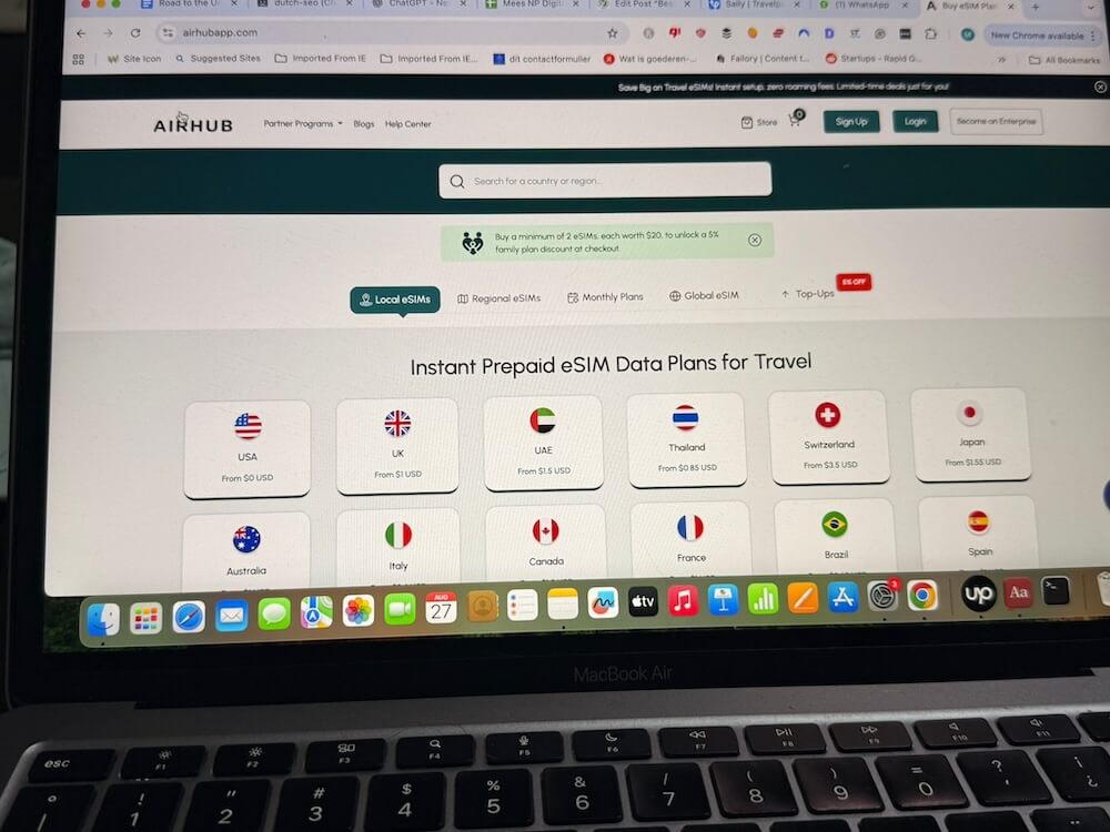 airhub esim 